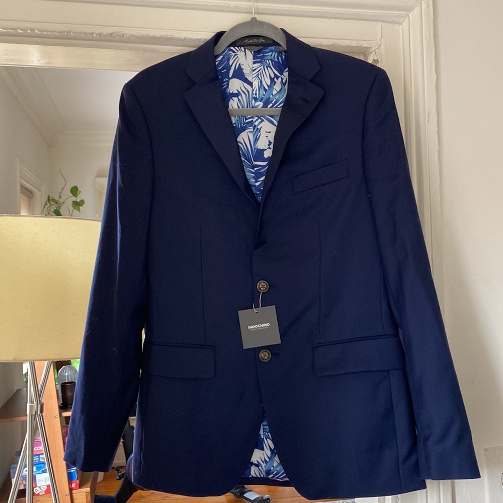 Indochino custom wool fitted blazer